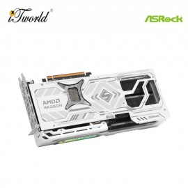 ASRock AMD Radeon RX 9070 XT Steel Legend 16GB GDDR6 Graphic Card – White (90-GA5DZZ-00UANF)