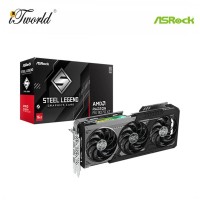 ASRock AMD Radeon RX 9070 XT Steel Legend Dark 16GB GDDR6 Graphic Card (90-GA5VZZ-00UANF)