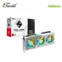 Asrock Radeon RX 9060 XT Steel Legend 8GB GDDR6 OC Edition Graphics Card (90-GA5ZZZ-00UANF)