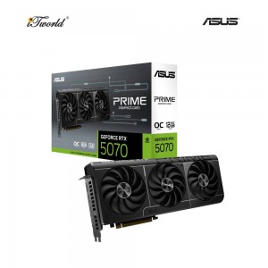 ASUS Prime GeForce RTX5070 12GB GDDR7 OC Edition Graphics Card (90YV0M10-M0NA00)