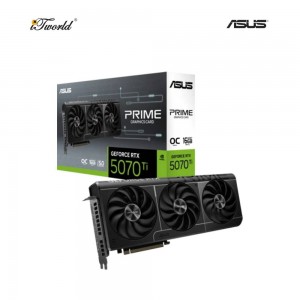 ASUS PRIME GeForce RTX 5070 Ti 16GB GDDR7 OC Edition Graphics Card (90YV0MF0-M0NA00)
