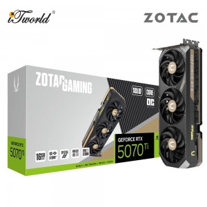ZOTAC GAMING GeForce RTX 5070 Ti SOLID CORE OC - ZT-B50710J2-10P
