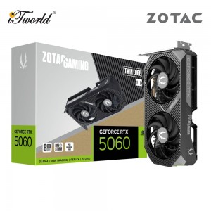 ZOTAC GAMING GeForce RTX 5060 Twin Edge OC Edition Graphics Card - ZT-B50600H-10M