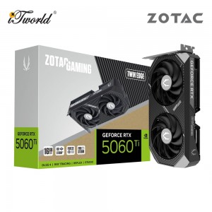 ZOTAC GAMING GeForce RTX 5060 Ti 16GB Twin Edge Graphic Card - ZT-B50620E-10M