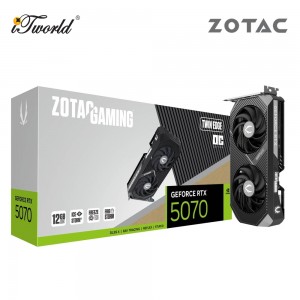 ZOTAC GAMING GeForce RTX 5070 Twin Edge OC Graphics Card - ZT-B50700H-10P