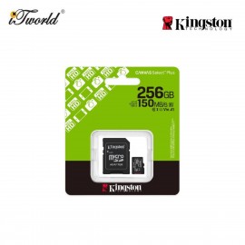 Kingston 256GB Canvas Select Plus UHS-I microSDXC Memory Card with SD Adapter SDCS3/256GB