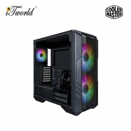 Cooler Master HAF 500 Tempered Glass ATX Mid Tower Case - Black