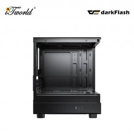Darkflash DB330M Panoramic MATX PC Case - Black (DB330M-VOR-3F-BK)