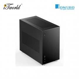 JONSBO V10 Tempered Glass ITX Case- Black