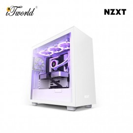 NZXT H7 Mid-Tower Case - Matte White