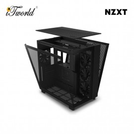 NZXT H9 Flow Mid-Tower Case - Black