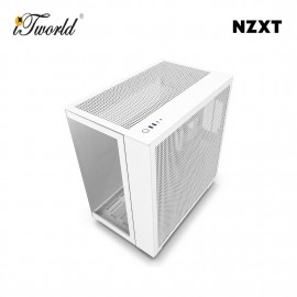 NZXT H9 Flow Mid-Tower Case - White