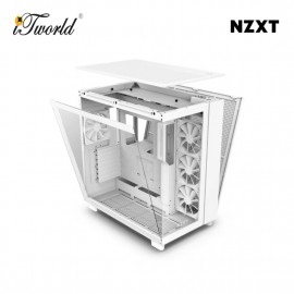 NZXT H9 Flow Mid-Tower Case - White