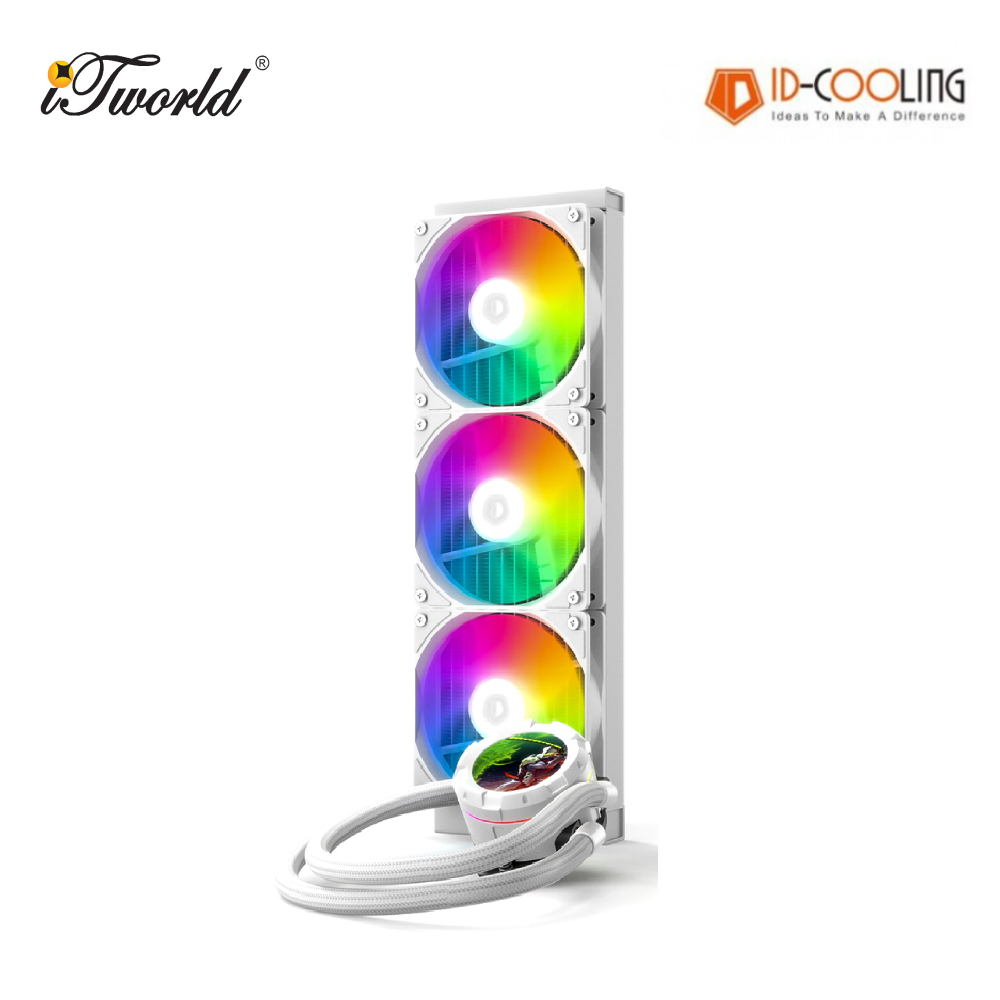 ID-Cooling SPACE SL360 XE LCD Watercooling - White (ID-CPU-SL360-XE-WHITE)