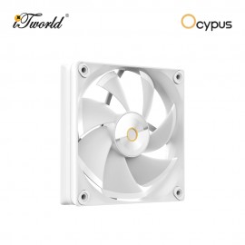Ocypus Iota A40 WH 120MM Single Tower CPU Air Cooler with Digital Display -White (Iota-A40-WH1NNWD00X-GL)