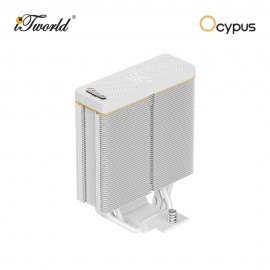 Ocypus Iota A40 WH 120MM Single Tower CPU Air Cooler with Digital Display -White (Iota-A40-WH1NNWD00X-GL)