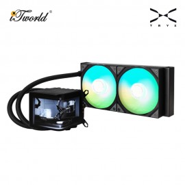 TRYX PANORAMA 240mm ARGB AIO Liquid Cooler - Black (L-P240A-AS2M-G0K)