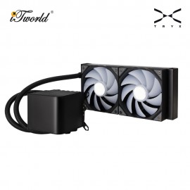 TRYX PANORAMA 240mm ARGB AIO Liquid Cooler - Black (L-P240A-AS2M-G0K)