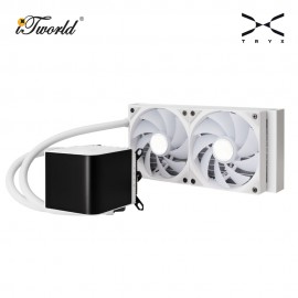 TRYX PANORAMA 240mm ARGB AIO Liquid Cooler - White (L-P240A-AS2M-G0W)
