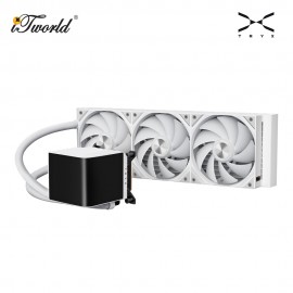 TRYX PANORAMA 360mm ARGB AIO Liquid Cooler - White (L-P360A-AS3M-G1W)