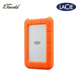 LaCie Rugged 2TB USB 3.1-C With Rescue Portable Hard Drive (STFR2000800)
