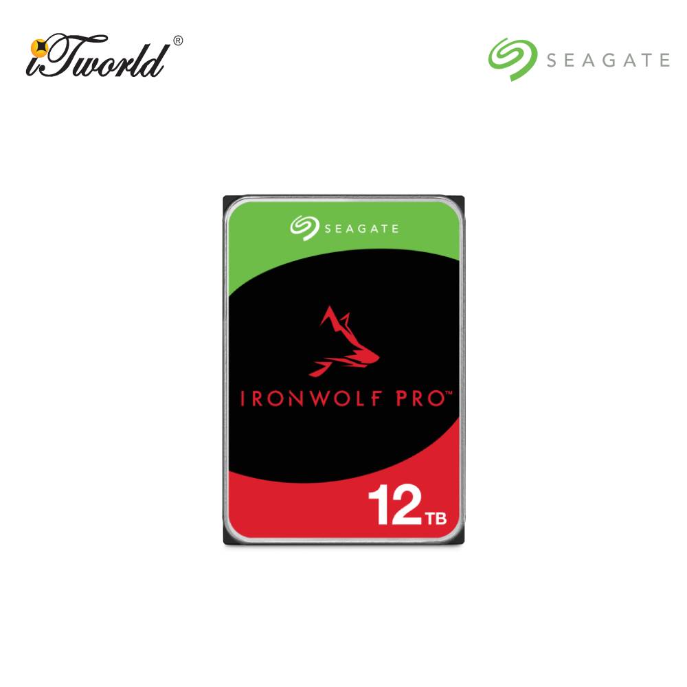IronWolf Pro NAS 12TB 3.5" 7200RPM SATA Hard Drive (ST12000NT001)