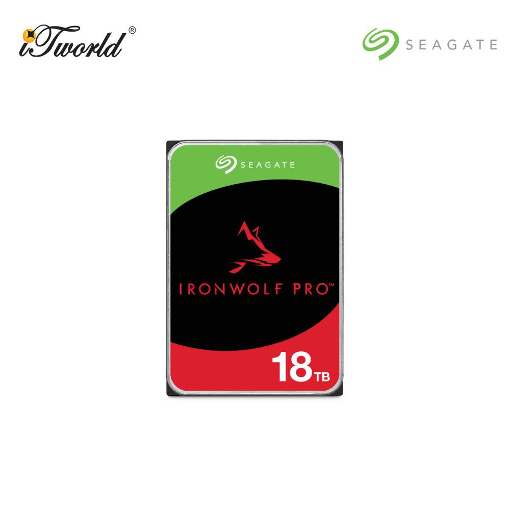 IronWolf Pro NAS 18TB 3.5" 7200RPM SATA Hard Drive (ST18000NT001)