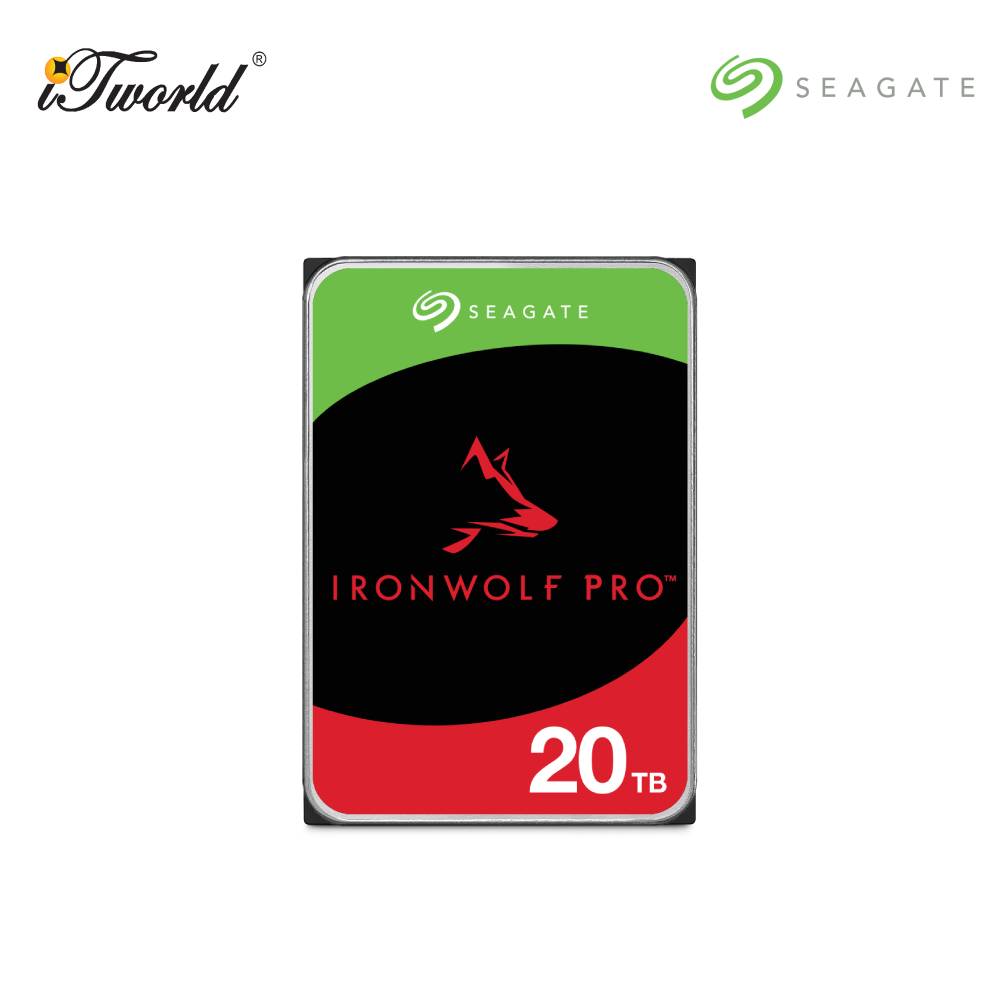IronWolf Pro NAS 20TB 3.5" 7200RPM SATA Hard Drive (ST20000NT001)
