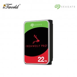 IronWolf Pro NAS 22TB 3.5" 7200RPM SATA Hard Drive (ST22000NT001)