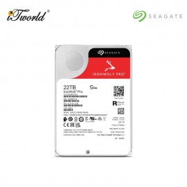 IronWolf Pro NAS 22TB 3.5" 7200RPM SATA Hard Drive (ST22000NT001)