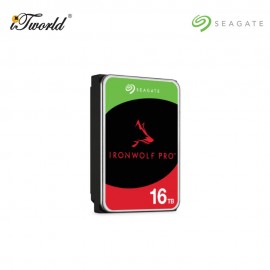 IronWolf Pro NAS 16TB 3.5" 7200RPM SATA Hard Drive (ST16000NT001)