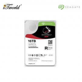 IronWolf Pro NAS 16TB 3.5" 7200RPM SATA Hard Drive (ST16000NT001)