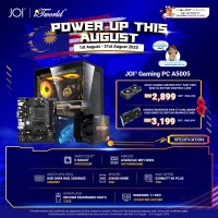 JOI GAMING PC A5005 (AMD Ryzen 5 5500XT/8GB RAM/256GB SSD/RTX5060/W11P)