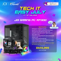 JOI GAMING PC A7000 (AMD Ryzen 7 9800X3D/32GB RAM/1TB SSD/DOS)
