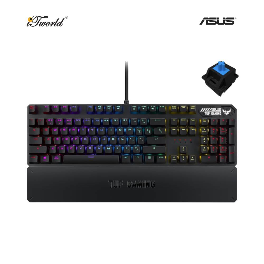 ASUS RA05 TUF K3 BLUE SWITCH GAMING KEYBOARD (90MP01Q2-BKUA00)