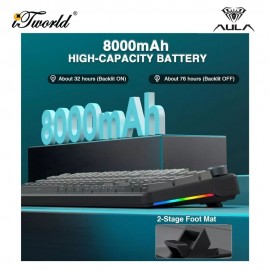 AULA F108 PRO Comic Multi Mode Mechanical Keyboard with Reaper Switch 
