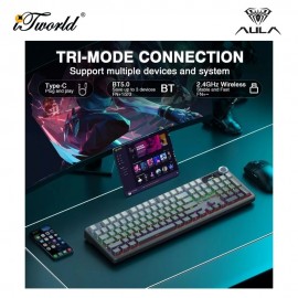 AULA F108 PRO Comic Multi Mode Mechanical Keyboard with Reaper Switch 