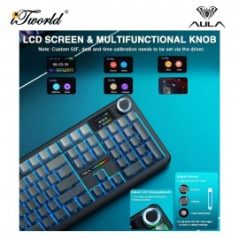 AULA F108 PRO Comic Multi Mode Mechanical Keyboard with Reaper Switch 