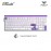 AULA HERO99 White Purple Magnetic Keyboard with Graywood Magnetic Switch