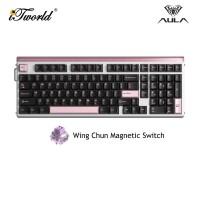AULA HERO99 Black Pink Magnetic Keyboard with Wing Chun Magnetic Switch