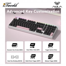 AULA HERO99 Black Pink Magnetic Keyboard with Wing Chun Magnetic Switch