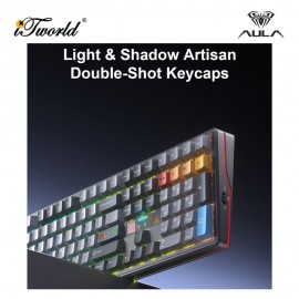 AULA F108 PRO V2 Vintage Pearl Multi Mode Mechanical Keyboard with Panda Switch 