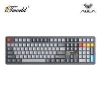 AULA F108 PRO V2 Gray Multi Mode Mechanical Keyboard with Seascape Switch