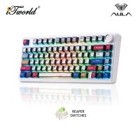 AULA F75 Multi Mode Mechanical Gaming Keyboard with Reaper Switch (F75 COMIC)