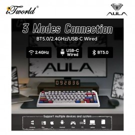 AULA F75 Comic Multi Mode Mechanical Gaming Keyboard with Reaper Switch