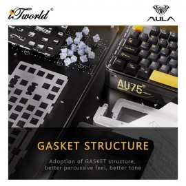 AULA AU75 Cold Brew Milk Tea Multi Mode Mechanical Keyboard with Bloomfield Switch 