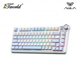 AULA AU75 Sea Salt Blue Multi Mode Mechanical Keyboard with Star Vector Switch