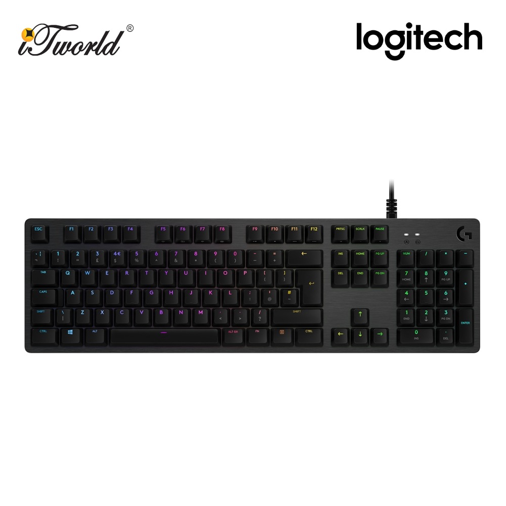 Logitech G512 LIGHTSYNC RGB Mechnical Gaming Keyboard - GX Brown Tactile (920-009354)
