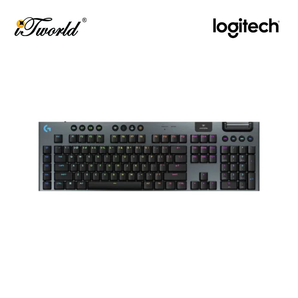Logitech G915 X LIGHTSPEED Wireless Low-Profile Gaming Keyboard - Tactile | Black