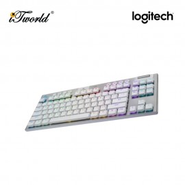 Logitech G915 X LIGHTSPEED TKL Wireless Low-Profile Gaming Keyboard - Tactile | White